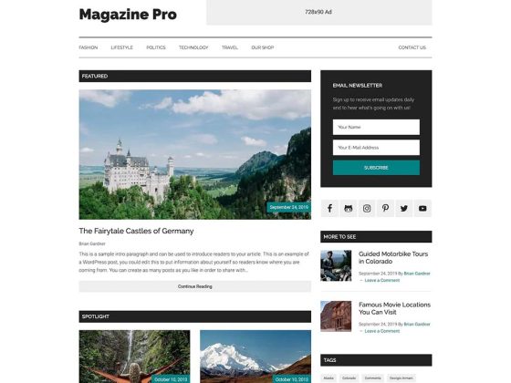 Magazine Pro Theme – studiopress.com