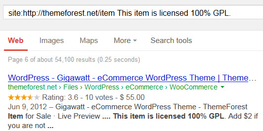 How To Search For 100% GPL Themes On Themeforest – WP Tavern