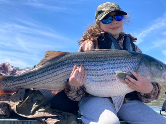 Snapshot: Saugerties girl reels in 27-pound striped bass in Glasco – The Daily Freeman